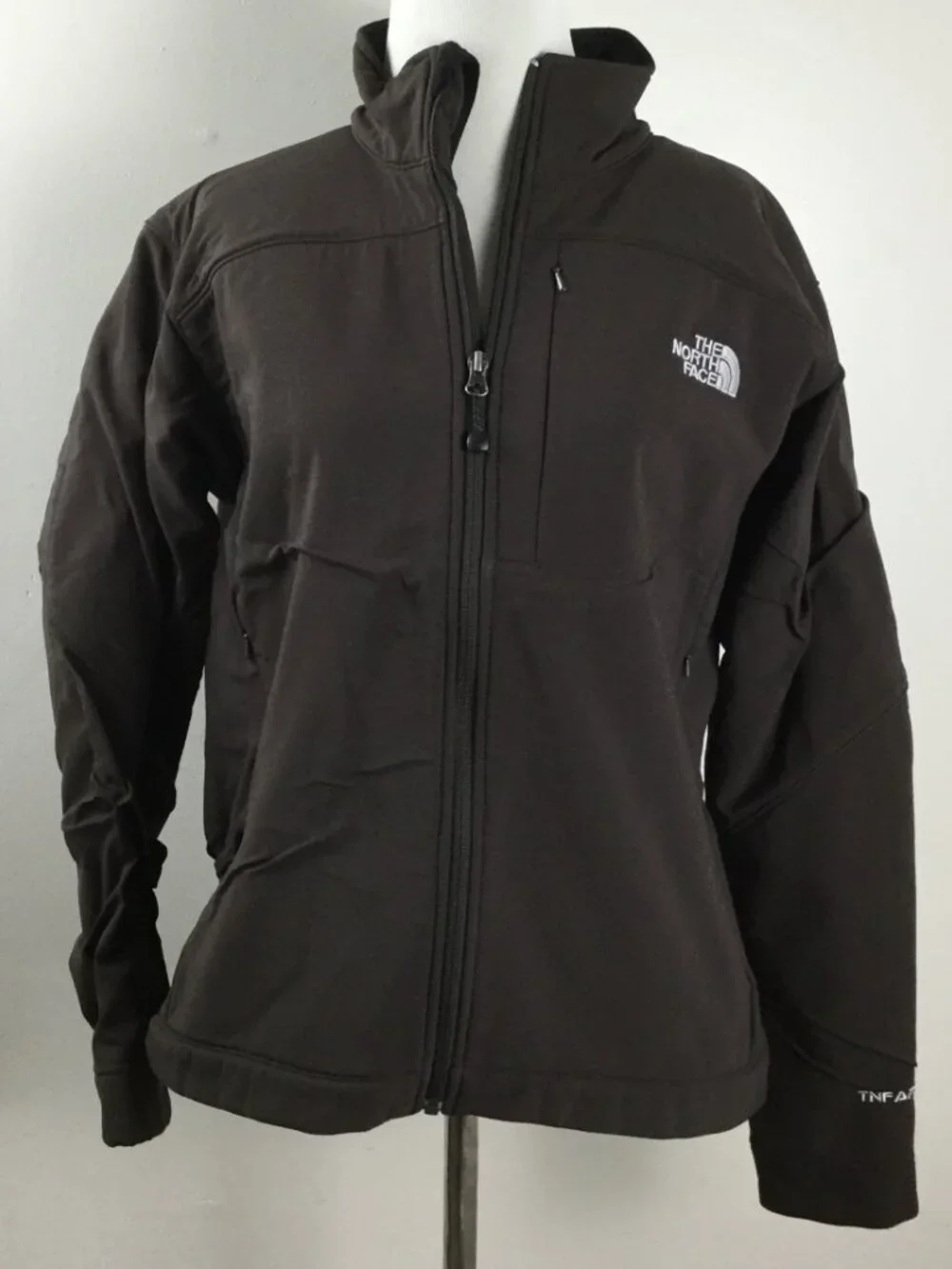 The North Face Chocolate Brown Zip Up Jacket l - Picture 10 of 10